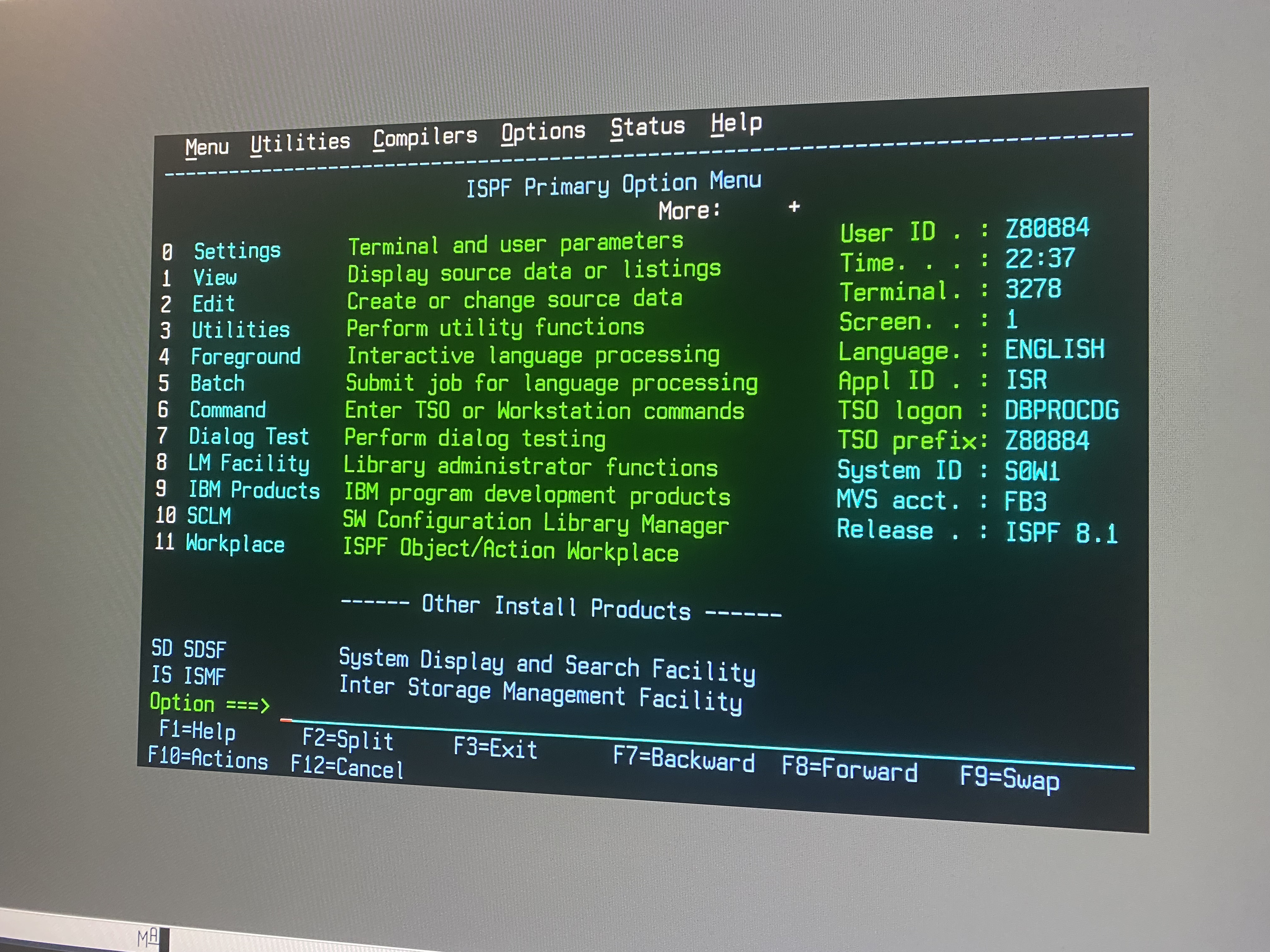 Mainframe work photo